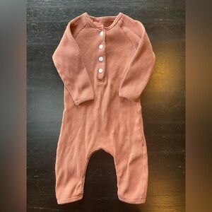 Mama Siesta Dusty Rose Pink Brownish Romper & Hat